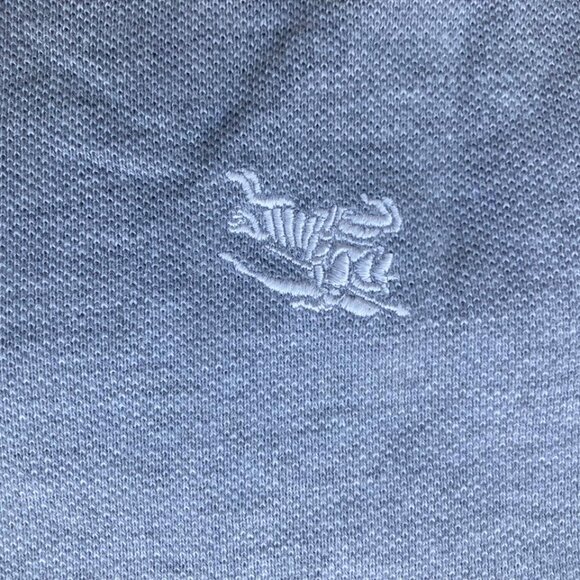 Burberry Brit Men Short Sleeve Polo Light Grey Cotton Pique Polo Shirt XL - Picture 12 of 13